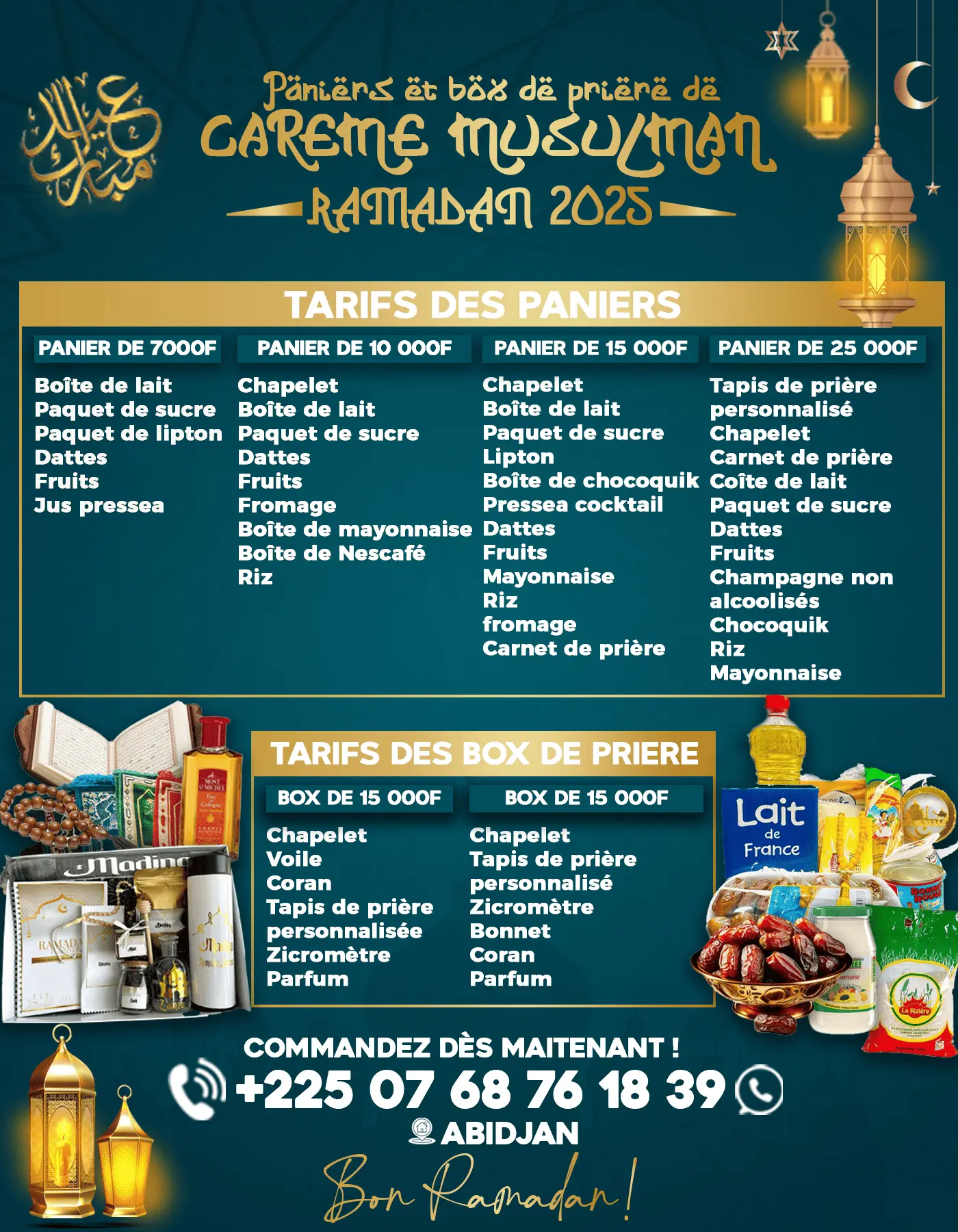 Affiche Paniers Ramadan